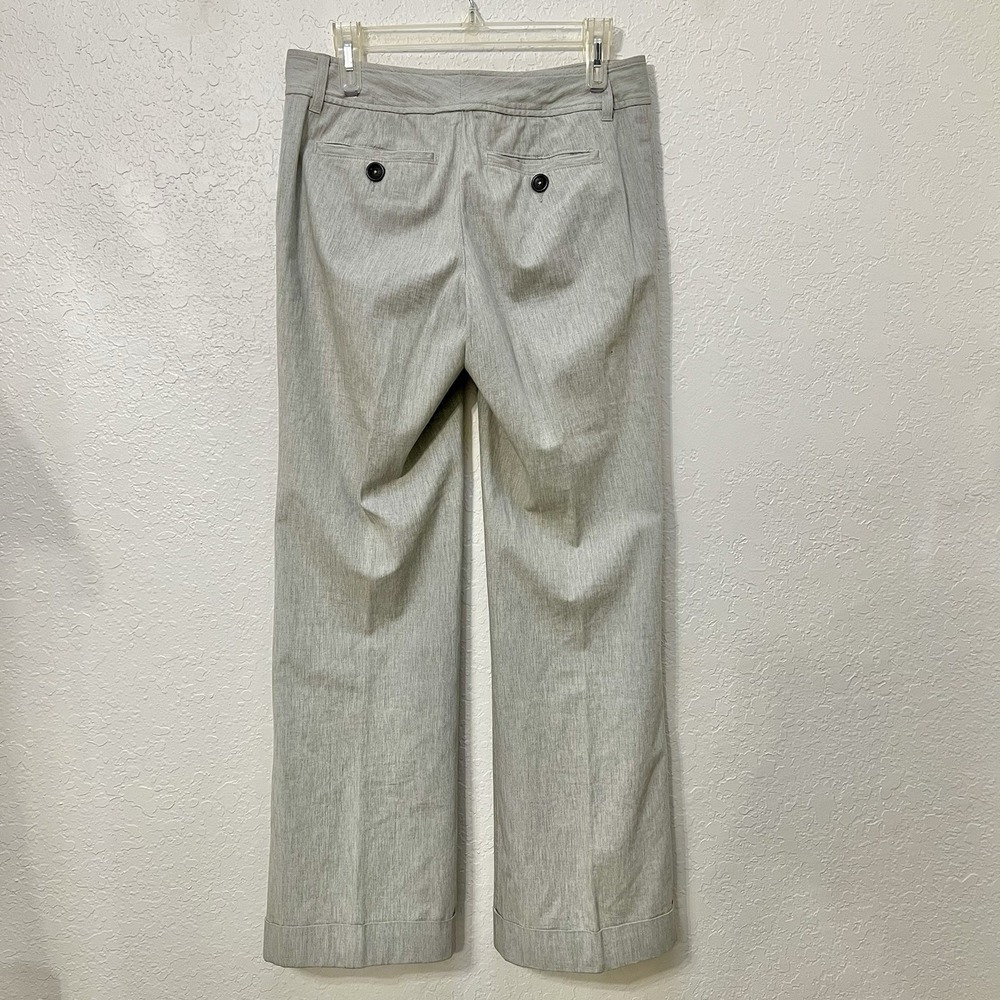 Banana Republic Gray Cuffed Dress Pants Career Business Casual‎ Trousers Stretch - Picture 5 of 7